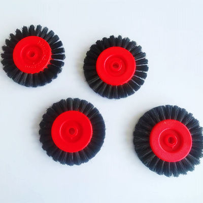6 x 60 mm hartes Bürstenrad für Heidelberg-Druckmaschine, hergestellt aus hochwertigem Kunststoff mit Schweinehaar
