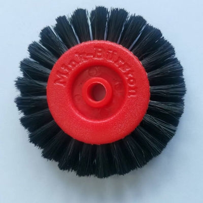 6 x 60 mm hartes Bürstenrad für Heidelberg-Druckmaschine, hergestellt aus hochwertigem Kunststoff mit Schweinehaar