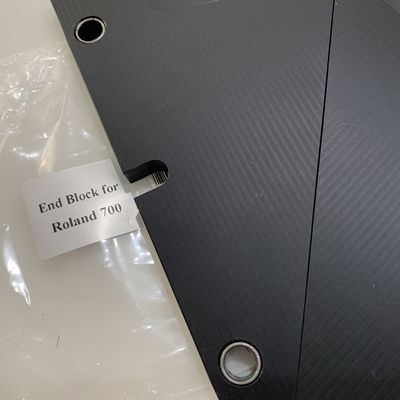 Dunkelgraue Farbe Endplatte für Roland 700 Tintenkanal Endblöcke 160x85mm Druckmaschine Teil