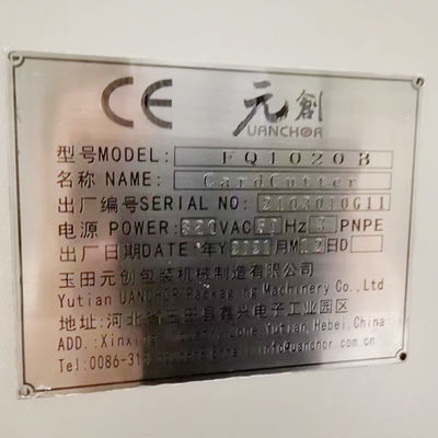 Silberne Schneidemaschine-Falten-Maschinen-Ersatzteil 1020 Messer Uanchor-Karten-Schneider Fq B