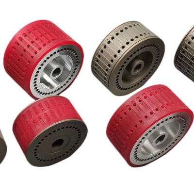 Gummifalten-Maschinen-Teil-Heidelbergs Stahlfolder des saugrad-STAHL rote Farbe