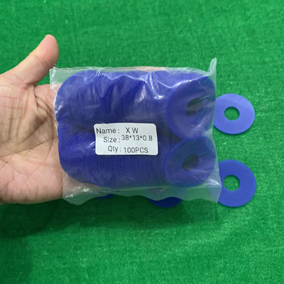 38 x 15 x 0.8mm der flache Gummisauger-sortiert blaue Farbnorm Formen