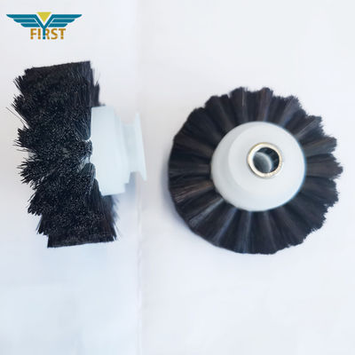 60 * 8,5 * 35 mm schwarzes Bürstenrad für KBA-Druckmaschinenteile aus hochwertigem Kunststoff mit langer Lebensdauer