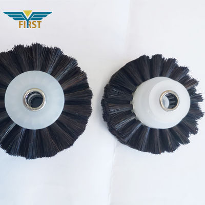 60 * 8,5 * 35 mm schwarzes Bürstenrad für KBA-Druckmaschinenteile aus hochwertigem Kunststoff mit langer Lebensdauer