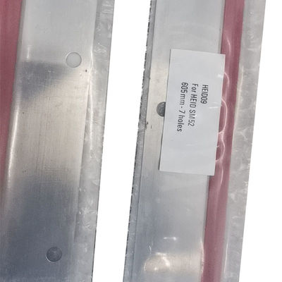 UV-Tintebeständiger Heidelberg Drucker Wasch Up Blade 605x46x0.5mm mit 7 Löchern für SM52 PM52