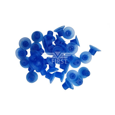 Blaue Farbe Poly und Gummi-Sauger für Druckschneidemaschine 32 * 18mm Hohe Fußsauger