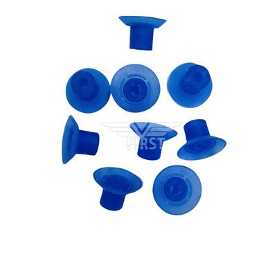 Blaue Farbe Poly und Gummi-Sauger für Druckschneidemaschine 32 * 18mm Hohe Fußsauger
