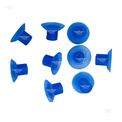 Blaue Farbe Poly und Gummi-Sauger für Druckschneidemaschine 32 * 18mm Hohe Fußsauger