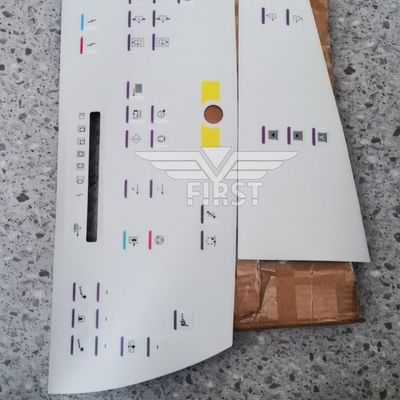 Weißfarbige Membranplatte Symbol Buchstabenetikett für Heidelberg SM102 Druckmaschine Aufkleber in 63*21.2 oder 37*15.5cm Größe