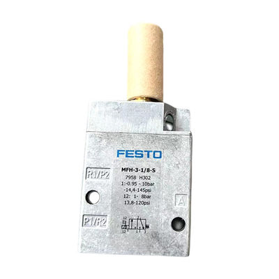 Originalfabrik FESTO Magnetventil MFH-3-1/8S Serie 0692 Aluminium und Kupfer hellgrau für Offsetdruckmaschine