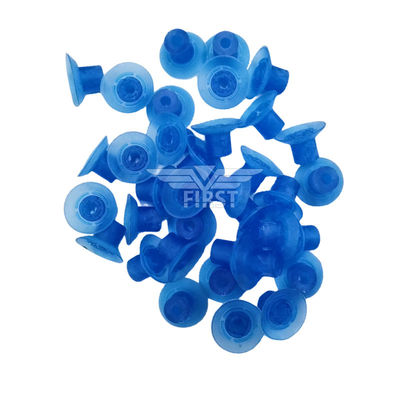 Blaue Farbe Poly und Gummi-Sauger für Druckschneidemaschine 32 * 18mm Hohe Fußsauger